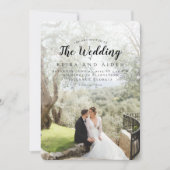 Forever Classic Wedding Einladung (Vorderseite)