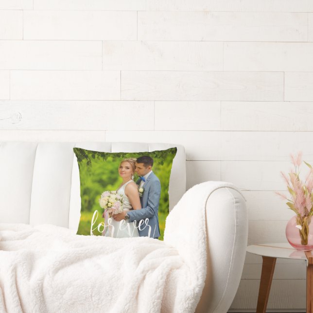 Forever Custom Wedding Foto Kissen (Liege)
