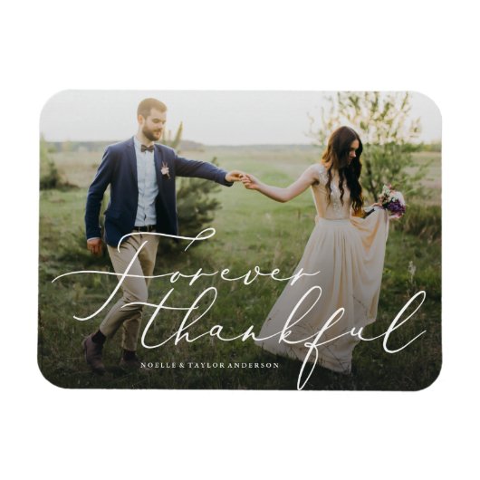Forever Dankbarkeit Vielen Dank Magnet (Horizontal)
