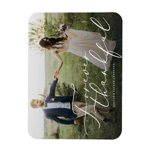 Forever Dankbarkeit Vielen Dank Magnet (Vertikal)