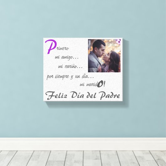 Forever & Day Darling Husband Esp Leinwanddruck (Insitu (Holzboden))