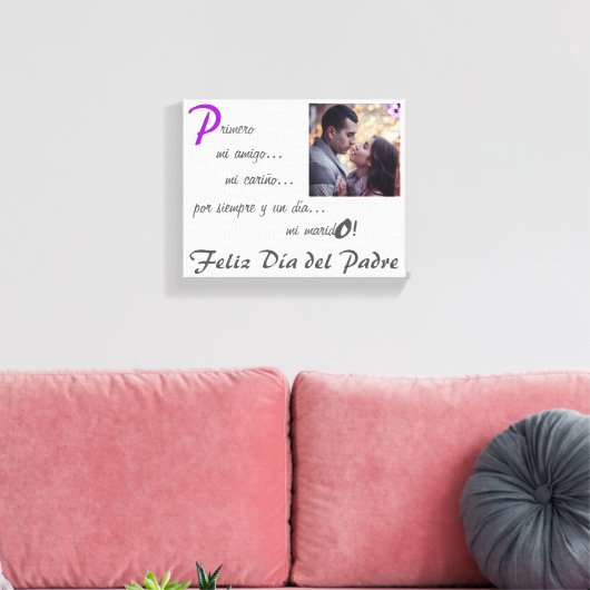 Forever & Day Darling Husband Esp Leinwanddruck (Insitu (Wohnzimmer))