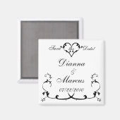 Forever Elegance Save the Date Magnet (Vorderseite/Rückseite)