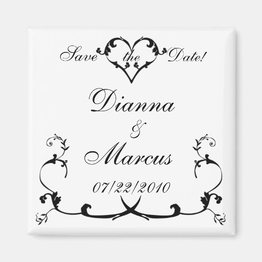 Forever Elegance Save the Date Magnet (Vorne)
