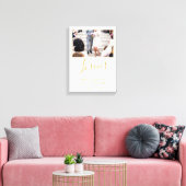 Forever Elegantes Golden Script Hochzeitsskript Fo Leinwanddruck (Insitu (Wohnzimmer))