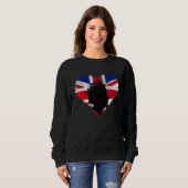 Forever Elizabet II Legend Queen British Crown Eng Sweatshirt (Vorne ganz)