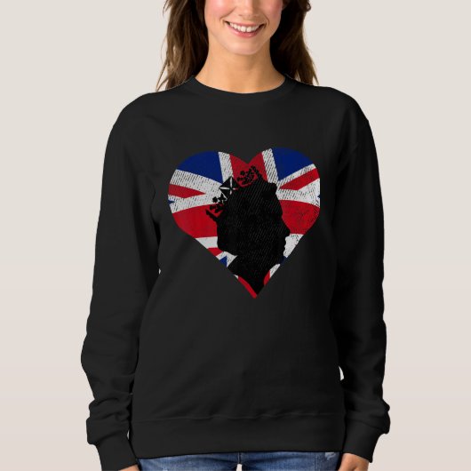 Forever Elizabet II Legend Queen British Crown Eng Sweatshirt (Vorderseite)