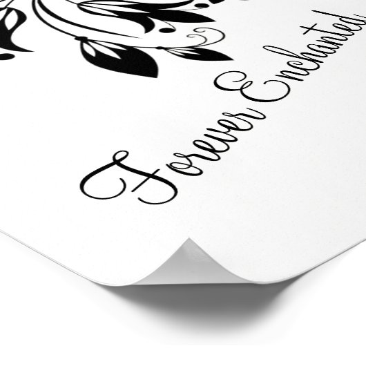 Forever Enchanted ~ Moon Liebe Girl ~ Blume Tree Poster (Ecke)