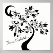 Forever Enchanted ~ Moon Liebe Girl ~ Blume Tree Poster (Vorne)