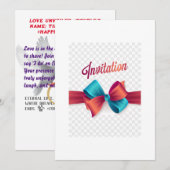 Forever enthüllt: [Coupels Name]'s Wedding Bliss Einladung (Vorne/Hinten)