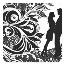 Forever Enwined: Romantische Silhouette Couple