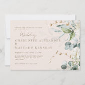 Forever Faithful Blushing Bride Wedding II Einladung (Vorderseite)