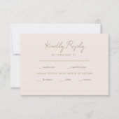 Forever Faithful Blushing Bride Wedding RSVP (Vorderseite)