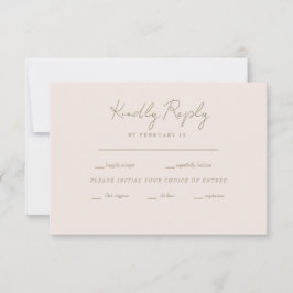 Forever Faithful Blushing Bride Wedding RSVP