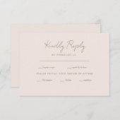 Forever Faithful Blushing Bride Wedding RSVP (Vorne/Hinten)