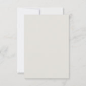 Forever Faithful Cream Simple Wedding RSVP Card (Rückseite)