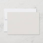 Forever Faithful Cream Wedding RSVP (Rückseite)