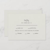 Forever Faithful Cream Wedding RSVP (Vorne/Hinten)