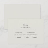 Forever Faithful Cream Wedding RSVP Karte (Vorne/Hinten)
