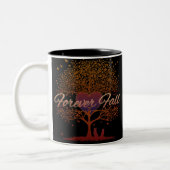 Forever Fall Herzenbaum Zweifarbige Tasse (Links)