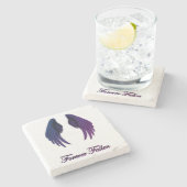 Forever Fallen Wings Untersetzer Design (Seitenansicht)