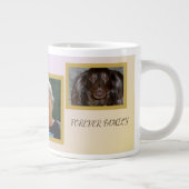 Forever Family 5-photo Tribute with Pet Jumbo-Tasse (Rechts)