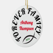 Forever Family Christliche Adoption Geschenk Keramikornament (Rechts)