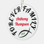 Forever Family Christliche Adoption Geschenk Keramikornament (Links)