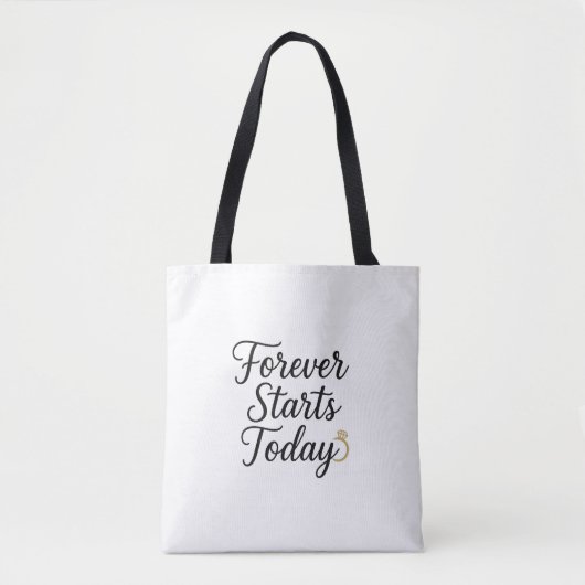 Forever fängt heute an - Romantisches T-Shirt für Tasche (Vorderseite)