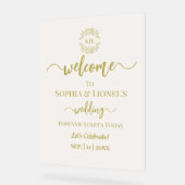 Forever fängt heute Gold Minimal Willkommen Mattie Acrylschild (Winkel)