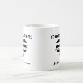 Forever fängt hier an Verheiratete Tasse des Herzj (Mittel)