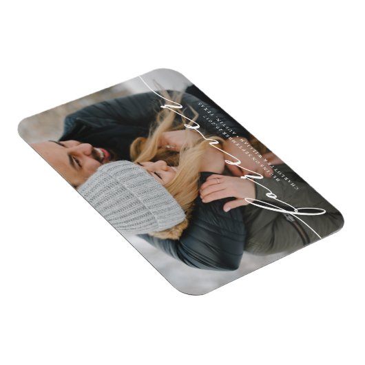 Forever fängt Save the Date Foto Magnet (Rechte Seite)