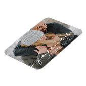 Forever fängt Save the Date Foto Magnet (Linke Seite)