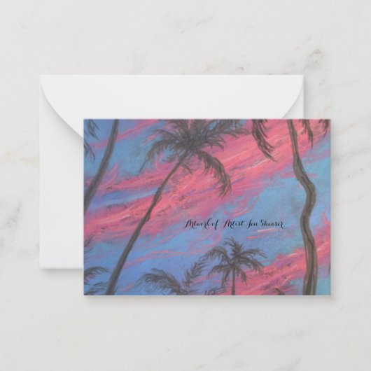 Forever Flutters Mitteilungskarte (Vorderseite)