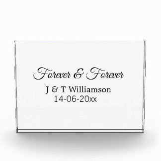 Forever & Forever fügen Sie Ehegatten Datum Liebe Fotoblock
