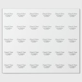 Forever & Forever fügen Sie Ehegatten Datum Liebe Geschenkpapier (Flach)