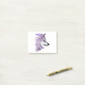 Forever Free Violet Wolf Post-it Notes Klebezettel (Auf Schreibtisch)
