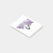 Forever Free Violet Wolf Post-it Notes Post-it Klebezettel (angewinkelt)