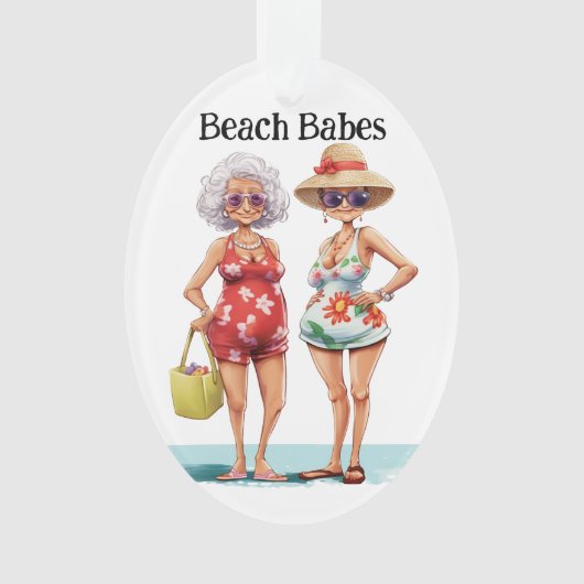 Forever Friends 2 Beach Babes Ornament (Vorderseite)