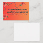 Forever Friends Card Mitteilungskarte (Vorne/Hinten)