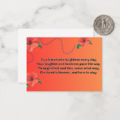 Forever Friends Card Mitteilungskarte (Vorderseite/Rückseite Beispiel)