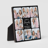 Forever Friends Custom 8 FotoCollage Bester Freund Fotoplatte (Vorderseite)
