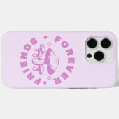 Forever Friends Cute Pink Mushroom Case-Mate iPhone Hülle (Rückseite (Horizontal))