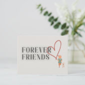 Forever Friends: Dog Postcard Postkarte (Stehend Vorderseite)