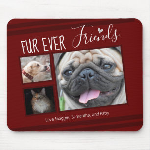 Forever Friends Haustier Foto Collage Mousepad
