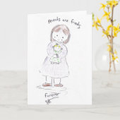 Forever Friends Karte (Gelbe Blume)