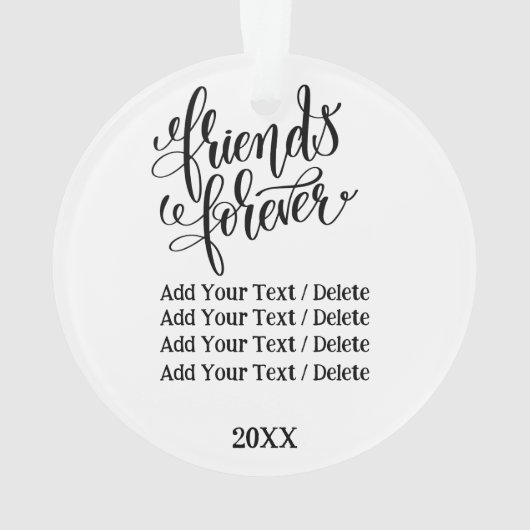 Forever Friends Ornament (Rückseite)