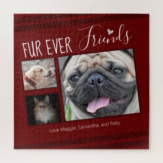 Forever Friends Pet FotoCollage Puzzle (Vertikal)