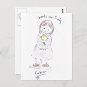 Forever Friends Postkarte (Vorne/Hinten)