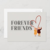 Forever Friends: Selfie Postcard Postkarte (Vorne/Hinten)